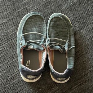 Hey Dude Kids Moccasins - Green and Black